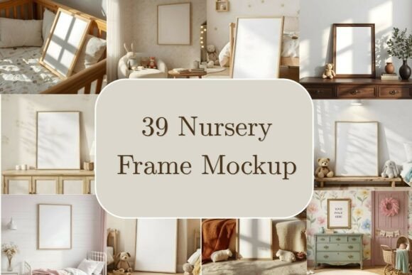 Download 39 Nursery Frame Mockup Bundle Kids Room - Kids room Collection