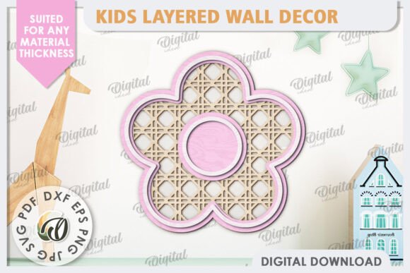 Download Kids Room Wall Decor Laser Cut. Flower - Kids room Collection