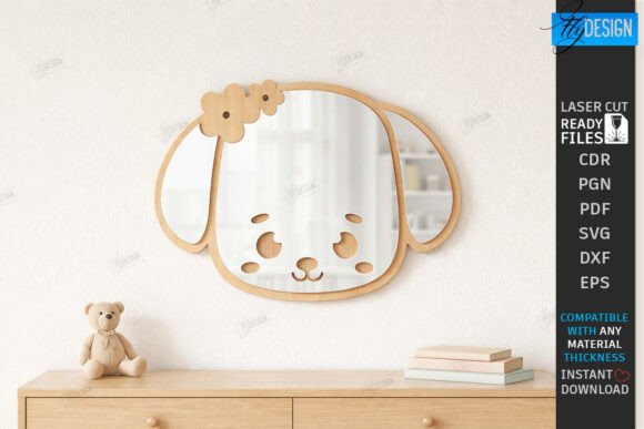 Download Kids Room Wall Mirror Laser Cut | CNC - Kids room Collection