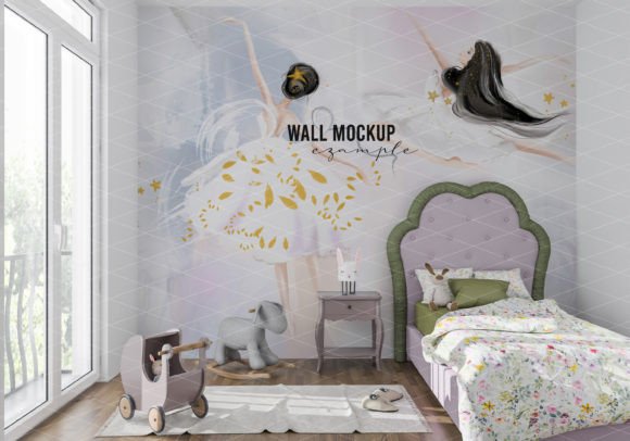 Download Wall Mockup Wallpaper Mockup Kids Room - Kids room Collection