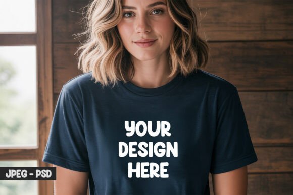 Download Quote T-Shirt PSD Mockup Cozy Vibes - Psd mockup Collection