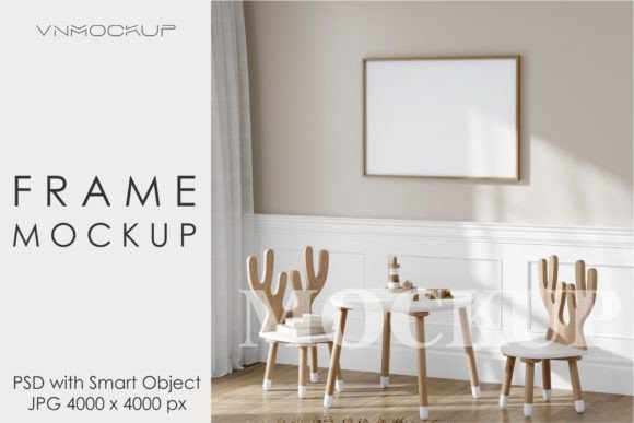 Download Mockup Frame in Kids Room Interior - Kids room Collection