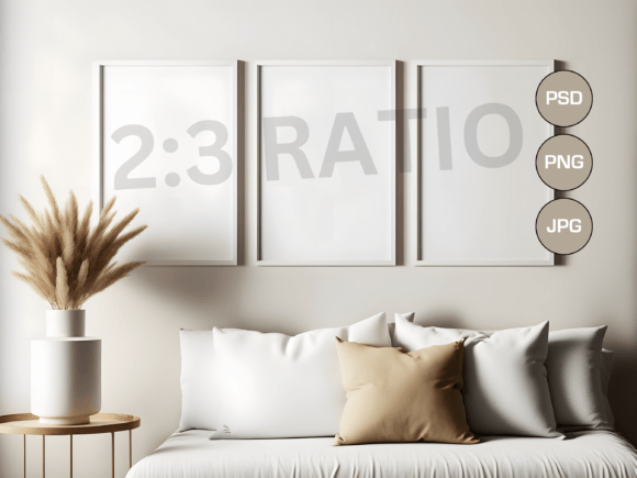 Download Set of 3 Mockup Frames, Boho, PSD Mockup - Psd mockup Collection