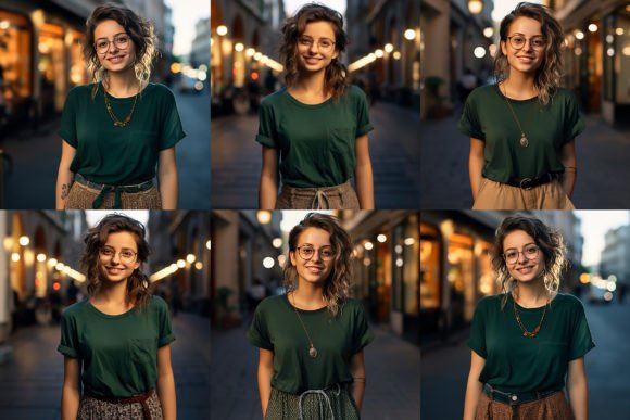 Download Young Girl T Shirt PSD Mockup Bundle - Premium Resources